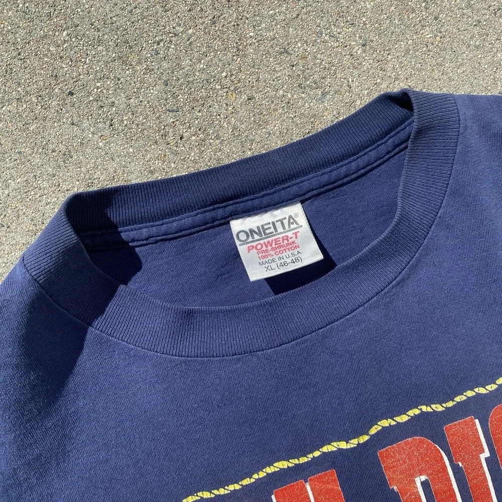 Vintage 90s MOBY DICK Tee Shirt Cork Ireland ONEITA Single Stitch XL Nautical - Picture 3 of 7